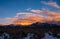 Taos New Mexico Snow covered Sangre De Cristo Range