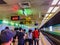 Taoyuan, Taiwan - November 20, 2015: View at the platform of Taiwan High Speed Rail (HSR) Taoyuan Station. The high speed railway