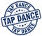 tap dance blue stamp