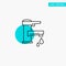 Tap water, Hand, Tap, Water, Faucet, Drop turquoise highlight circle point Vector icon