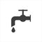 Tap water vector illustration, Hygiene solid design icon