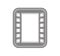 tape photographic roll isolated icon