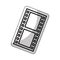 tape photographic roll isolated icon