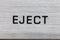 Tape Recorder Eject Button Macro Detail