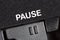 Tape Recorder Pause Button Macro Detail