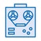 Tape reel record machine isolated icon