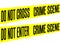 Tape Yellow Barrier Crime scene do not enter or cross collection vector isolated