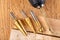 Taper drill and countersink for workshop salts. Accessories and tools in the workshop