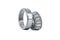 Tapered roller bearing over white background