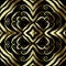 Tapestry gold vintage seamless pattern. Vector ornamental Damask background. Textured floral ethnic ornament with