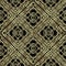 Tapestry gold waffle 3d seamless pattern. Embroidery ornamental vector background. Damask grunge vintage golden flowers