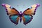 A tapestry of nature\\\'s artistry in an ai-generated butterfly