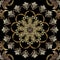 Tapestry textured floral Baroque seamless mandala pattern. Luxury round vintage ornament. Antique Victorian style background.