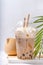 Tapioca boba balls coffee frappe