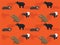 Tapir Set Cartoon Seamless Wallpaper Background