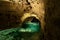 Tapolca lake cave in Hungary next to lake Balaton nice adventure boating in the cave