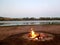 Tapoo Lagoon Campfire, Caurnamont, Murray Riverlands