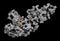 Taq polymerase Thermus aquaticus polymerase enzyme bound to DNA, 3D rendering. Protein used in PCR polymerase chain reaction,.