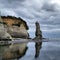 Taranaki Coast line rock formation cliffs