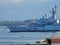 Taranto - Prua della nave della Marina Militare al Mar Piccolo