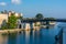 Taranto Swing Bridge on the Canal Boat Separing the Little and t