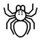 Tarantula icon or logo in  outline