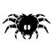 Tarantula icon, simple black style