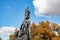 Taras Shevchenko Monument autumn Kharkiv city park