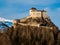 Tarasp castle in Swiss Alps