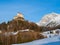 Tarasp castle in Swiss Alps