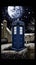 TARDIS, from Doctor Who, time-space machine, blue police phone call box, time vortex, Generative AI