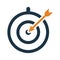 Target, aim, aspire, goal, plan, success icon. Editable vector graphics