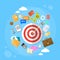 Target Arrow Get Aim Concept Web Marketing