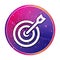 Target arrow icon creative trendy colorful round button illustration