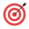 Target arrow isolated icon.