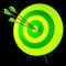 Target arrows success shooting accuracy hitting concept