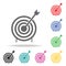 Target bullseye arrow. Element of sport multi colored icon for mobile concept and web apps. Icon for website design and developmen