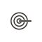 Target, bullseye vector icon. Simple element illustrationTarget, bullseye vector icon. Material concept vector illustration