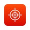 Target crosshair icon digital red
