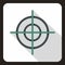 Target crosshair icon, flat style