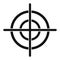 Target crosshair icon, simple style