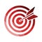 Target with dart in bulleye icon