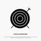 Target, Dart, Goal, Focus solid Glyph Icon vector
