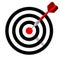 Target dart icon. Template vector design advertising.