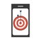 Target dartboard on smartphone