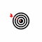 Target - dartboard vector with arrow