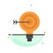Target, Darts, Goal, Solution, Bulb, Idea Abstract Flat Color Icon Template