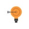 Target, Darts, Goal, Solution, Bulb, Idea  Flat Color Icon. Vector icon banner Template