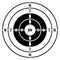 Target destination icon. Aim sniper shoot focus cursor bull eye mark