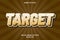 Target editable text effect comic style